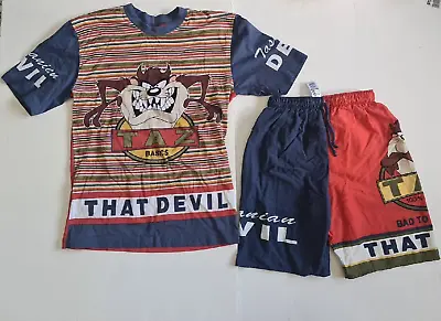 Buy Vintage Taz Tasmanian Devil T Shirt Shorts Outfit Bundle Age 9-10 St Michael M&S • 9.99£