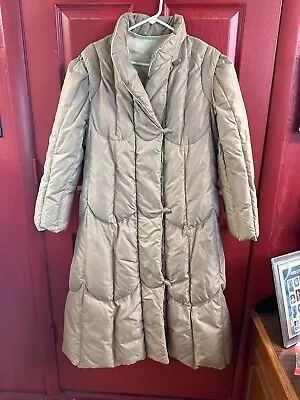 Buy Vintage Sears The Fashion Place Womens Down Filled Long Puffer Jacket Sz 12 • 85.30£