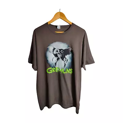 Buy Gremlins Gizmo T Shirt Movie Classic Retro Logo Brown Size XL Memorobilia • 15£