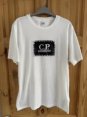 Buy CP Company T-Shirt Size Large White • 30£