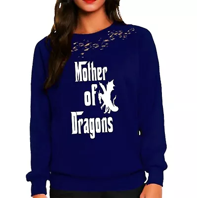 Buy Mother Of Dragons Sweatshirt Heavy Weight Sweatshirt Motherhood Mom Mother • 15.99£