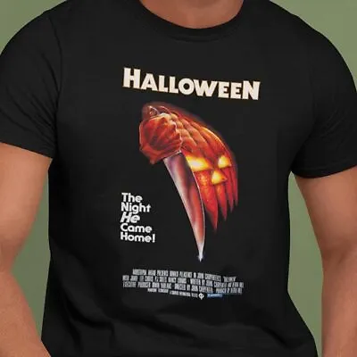 Buy Halloween Dagger Black T-Shirt Top Tee - Myers Mask Laurie Horror Supernatural • 8.99£