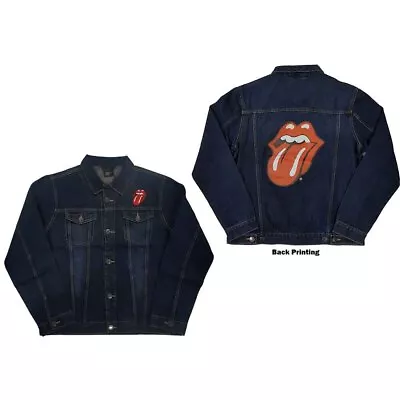 Buy The Rolling Stones 'Classic Tongue' Denim Jacket - NEW OFFICIAL • 42.99£