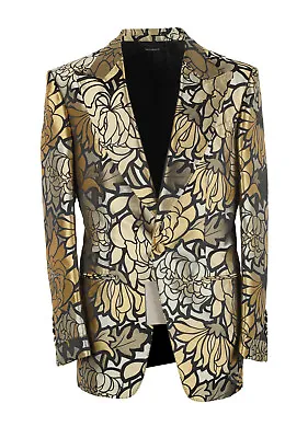 Buy TOM FORD Lamè Lily Floral Atticus Cocktail Dinner Jacket Size 46 / 36R Jacket... • 3,599.10£
