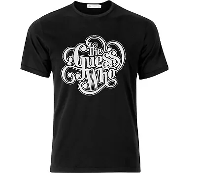Buy The Guess Who Vintage Style Rock And Roll T Shirt Black White Print • 18.49£