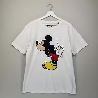 Buy Official Disney Mickey Mouse T Shirt Mens Medium White Short Sleeve 100% Cotton • 13.99£