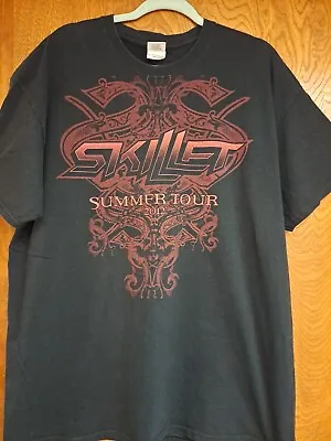 Buy SKILLET Band Concert Summer 2012 Tour 2 Sided Black  XL ... T SHIRT • 21.21£