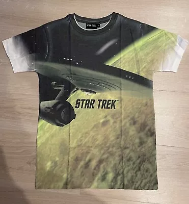 Buy Officially Licensed Star Trek Enterprise Green Dye Men's T-Shirt • 16.95£