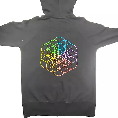 Buy Coldplay Jumper Adult Small Black Hoodie ! Band Music Merch Casual Winter VGC • 13.89£