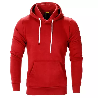 Buy Unisex Pullover Hoodie Men Women Fleece Jumper Top Workwear Plain Sweatshirt • 12.95£