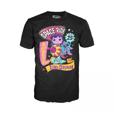 Buy Disney Funko Pop! Tee T-Shirt Lilo & Stitch Space Ride Black Size XXL 2XL • 14.95£