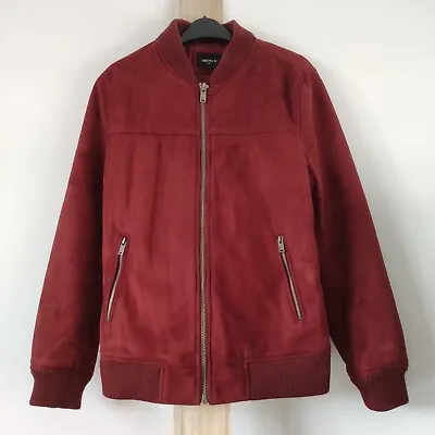 Buy Forever 21 Faux Suede Jacket Burgundy Size Small • 9£