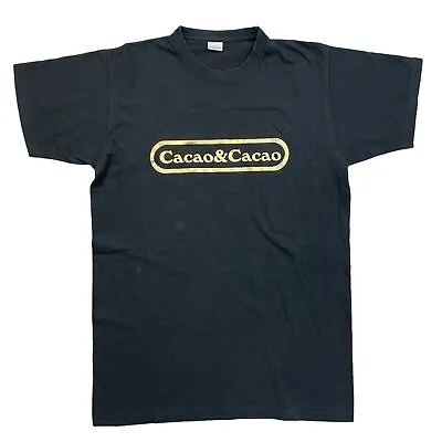 Buy Cacao & Cacao Black T-Shirt Short Sleeve Single Stitch Womens Large • 9.99£