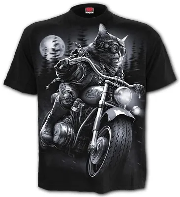 Buy Gothic Clothing By Spiral -gothic 9 Nine Lives T-shirt Size Xl Bn, Free Uk P&p • 18.49£