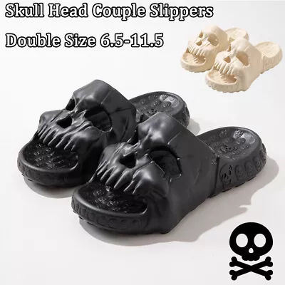 Buy Cool Skull Slippers Indoor Funny Anti Slip Comfortable Slippers Wear Resistant • 17.99£