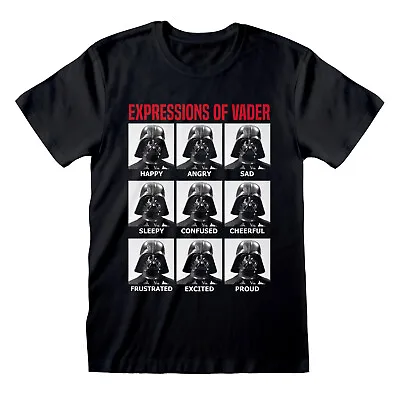 Buy Star Wars - Expressions Of Vader Official Tee T-Shirt Mens • 15.49£