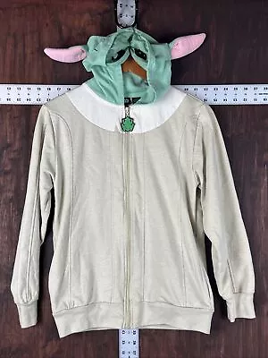 Buy Star Wars Grogu Baby Yoda Hoodie Full Zip Cotton Blend Kids Youth Large Disney • 31.50£