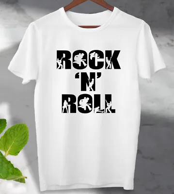 Buy Rock ’n’ Roll Music Guitar T-Shirt Meme Top Unisex Men's Ladies Top • 6.49£
