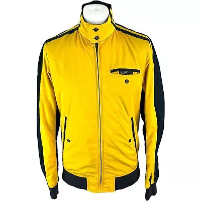 Buy Diesel Jacket Large Zip Up Vintage Y2k Yellow Mens Teflon Vintage 2000s Indie L • 50£
