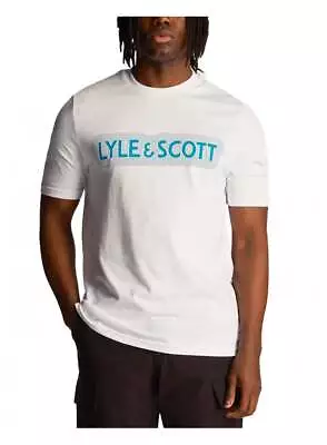 Buy Lyle & Scott Vibrations Print T Shirt White • 35£