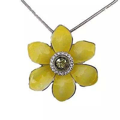 Buy Daffodil Enamel & Crystal Jewellery (Necklace) • 15.99£