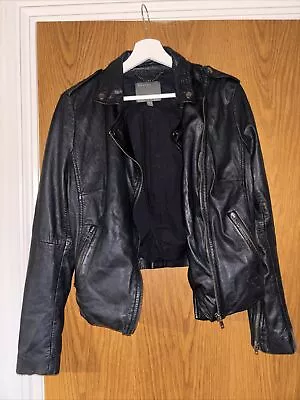 Buy Muubaa Leather Biker Jacket • 29.99£