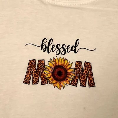 Buy Blessed Mom Ladies Small T-Shirt 100% Recycled Cotton Eco-Friendly • 9.99£