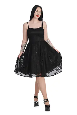 Buy Honeymoon Dress Banned Apparel 18-22 Lace Black Skull Goth Alternative Strappy • 65.99£