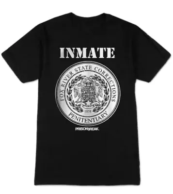 Buy Prison Break Inmate Official Unisex Men's Black T-Shirt Fathers Day Gift Large • 8.99£