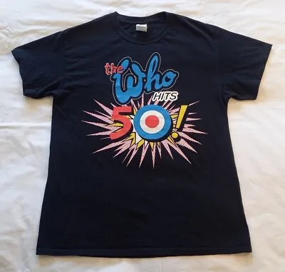 Buy The Who Hits 50! 2014 UK Tour T-Shirt Size M Gildan Heavy Cotton • 7.99£