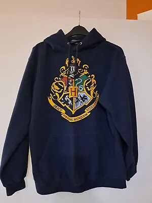 Buy Harry Potter Hogwarts Hoodie Navy Blue Medium • 14.99£