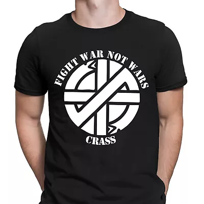 Buy Crass Fight War Not Wars Anarcho Rock Retro Vintage Mens T-Shirts Tee Top #GVE • 3.99£