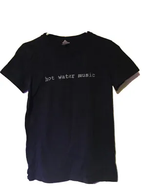 Buy Hot Water Music Classic Flames Logo Women T Shirt. Bouncing Souls Punk Hardcore • 18.97£