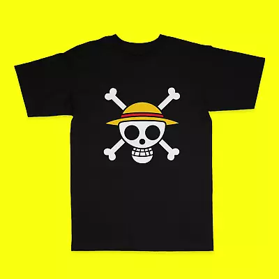 Buy Unisex Anime ONE PIECE SKULL LOGO Print T-shirt Short Sleeve Summer Top Tee◢ • 11.99£