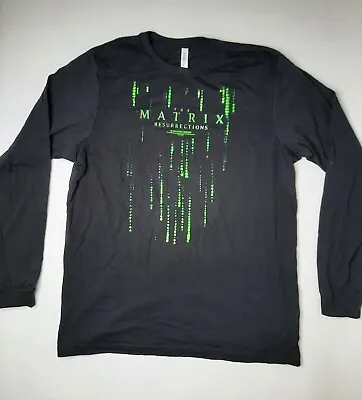 Buy The Matrix 4 Resurrections Promo Long Sleeve T Shirt L 100% Cotton Keanu Reeves • 26.51£