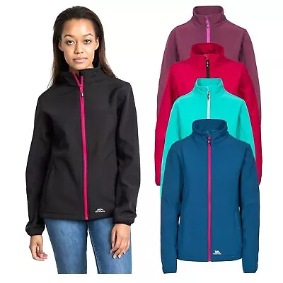 Buy Trespass Womens Softshell Jacket Water Resistant Windproof Outdoor Coat Meena • 15.99£