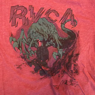 Buy RVCA Comic Original T-Shirt Red M • 21.45£
