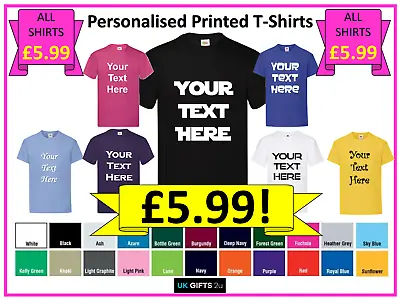 Buy Personalised Text Custom Xmas Stag Hen Bride Groom Men Women Printed T-Shirt Tee • 5.99£