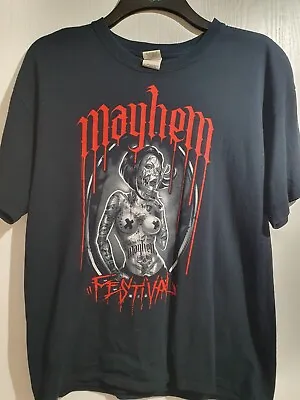 Buy Festival T Shirt-mayhem Festival 2010/korn/rob Zombie Etc • 4.99£