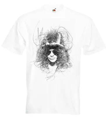 Buy Slash T Shirt Sketch Guns N' Roses Axl Rose Rock Tee Shirt • 13.95£