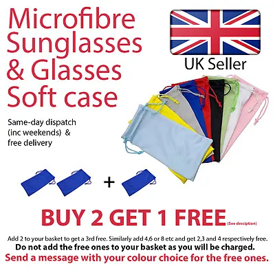 Buy Drawstring Cloth Bag Glasses Sunglasses Pouch Soft Microfibre Case Spectacles • 1.82£