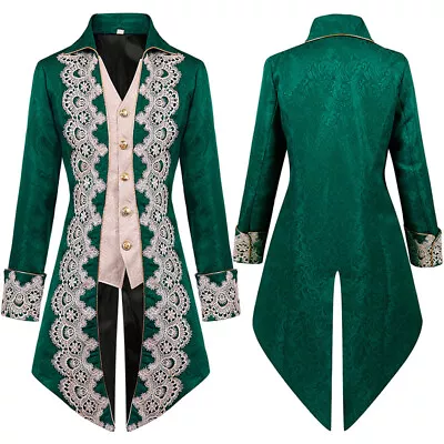 Buy Coat Steampunk Victorian Morning Steampunk Mens Retro Gothic Jacket Frock • 39.19£