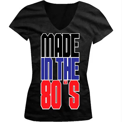 Buy Oversized Made In The 80's Design - Born In 80's Funny Juniors V-neck T-shirt • 14.23£