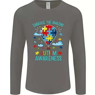 Buy Autism Awareness Embrace Amazing Autistic Mens Long Sleeve T-Shirt • 12.99£