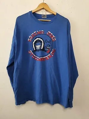 Buy Vintage Eskimo Joe Long Sleeve Shirt Adult Extra Large Blue Single Stitch 1990s • 13.74£