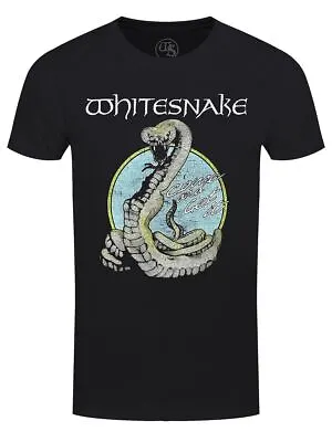 Buy Whitesnake T-shirt Circle Snake Men's Black • 17.99£