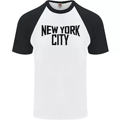 Buy New York City As Worn By John Lennon Mens S/S Baseball T-Shirt • 9.99£