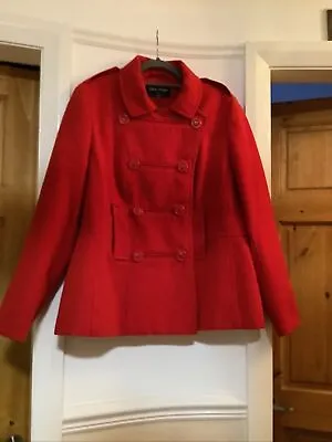 Buy Chloe White /v.g.cond.  Red /military Style Warm/winter Jacket.  Size/ L.  18/20 • 9.95£