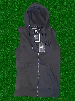 Buy Crosshatch Sleeveless Hoodie Waistcoat Body Warmer Size Medium Stealth Black • 14.99£