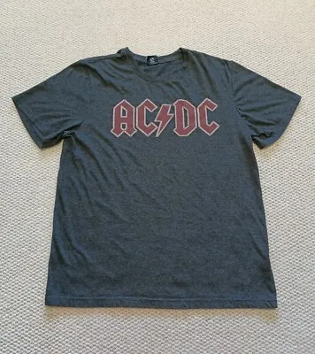 Buy ACDC Men's T-Shirt Size Large Dark Grey Short Sleeve Rock N Roll Band Tee  • 12.53£